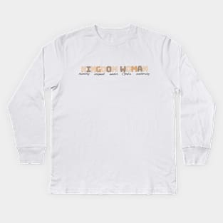 Kingdom Woman - PastelColor Image, Unisex Christian Cotton T-Shirt, Stylish Colorful Imagery, Trendy Spiritual Shirt, Christian Apparel, Comy, Soft Kids Long Sleeve T-Shirt